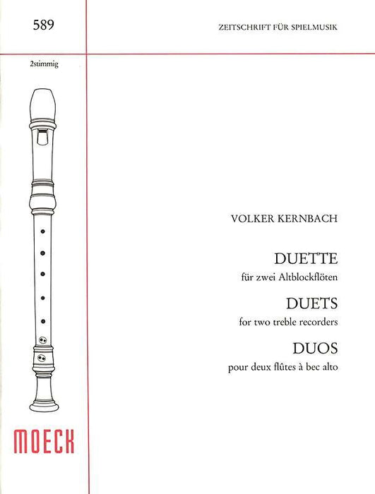 Kernbach: Duets for 2 Treble Recorders