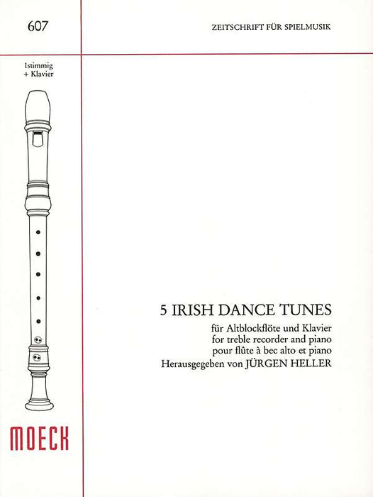 Various: 5 Irish Dance Tunes for Treble Recorder and Piano