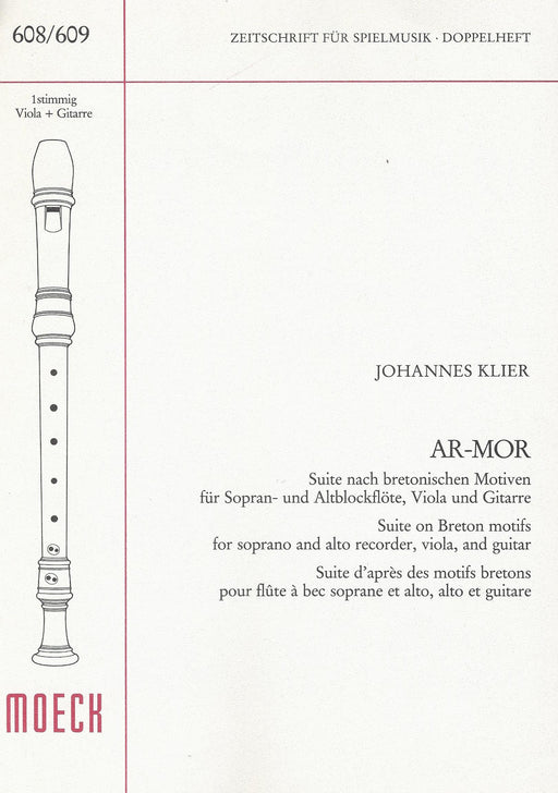 Klier: AR-MOR for Soprano and Alto Recorders, Viola and Guitar