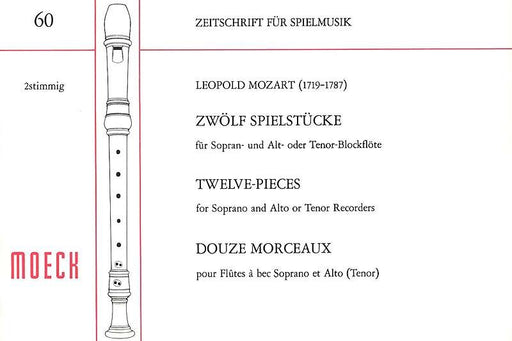 L. Mozart: 12 Pieces for 2 Recorders