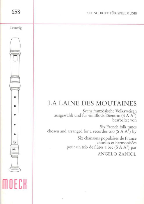 Various: La Laine des Mountaines - 6 French Folk Tunes for Recorder Trio