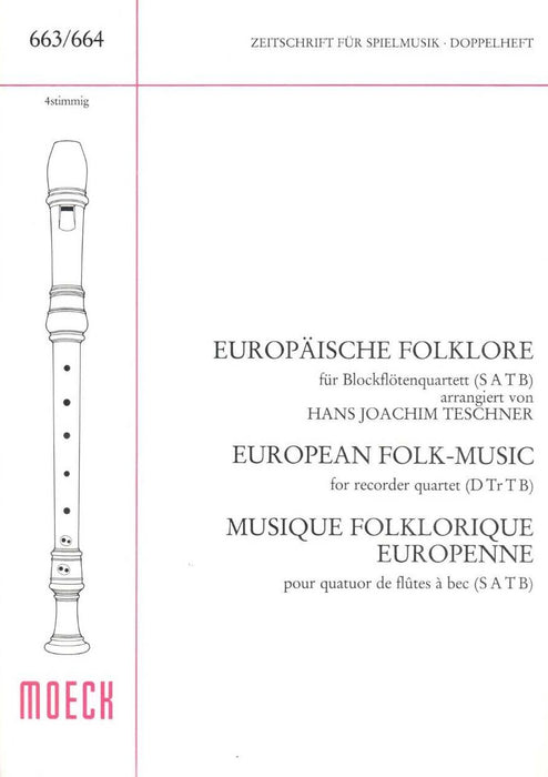 Various: European Folk Music for Recorder Quartet
