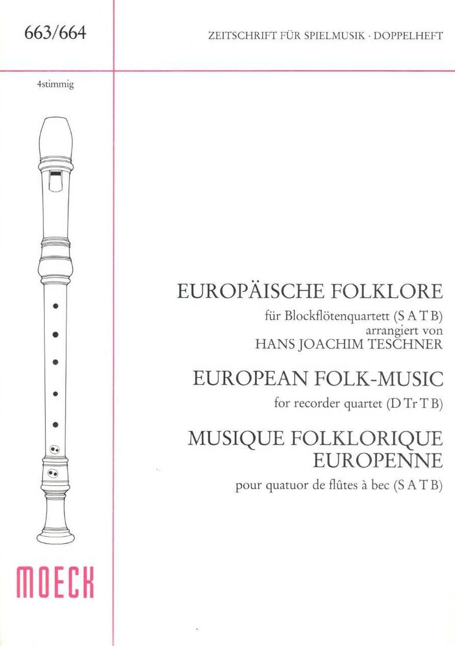 Various European Folk Music for Recorder Quartet