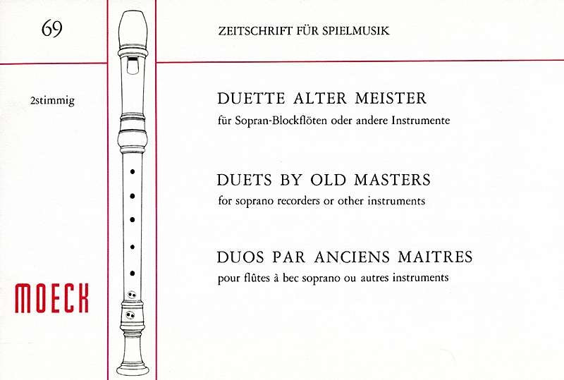 Various: Duets by Old Masters for 2 Descant Recorders