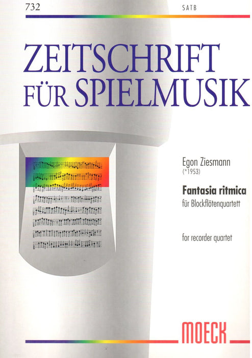 Ziesmann: Fantasia ritmica for Recorder Quartet
