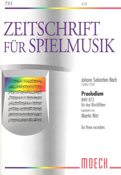 J. S. Bach: Praeludium BWV 873 for 3 Recorders