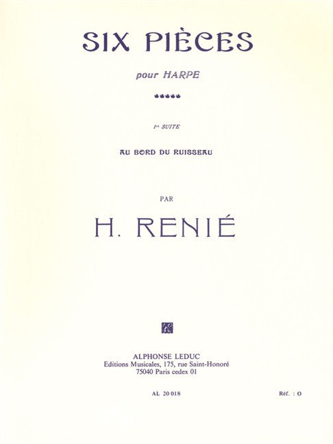 Renié: Au Bord du Ruisseau for Harp