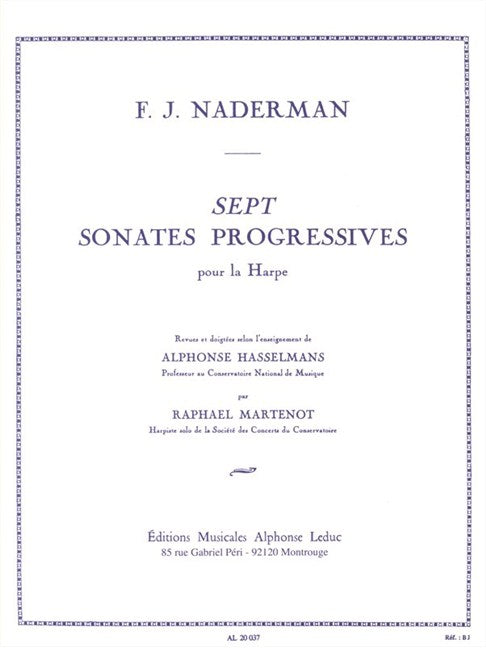 Nadermann: 7 Progressive Sonatas for Harp