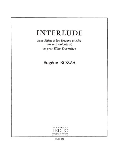 Bozza: Interlude for Recorder Solo