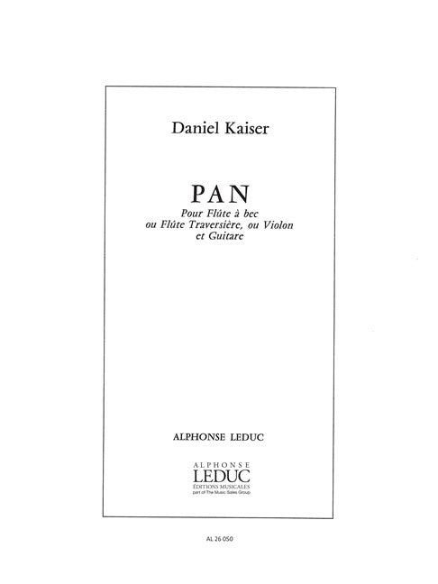 Kaiser: Pan for Alto Recorder and Guitar