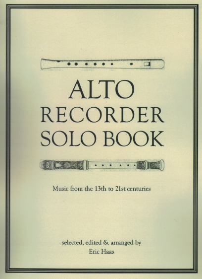 Alto Recorder Solo Book ed Haas
