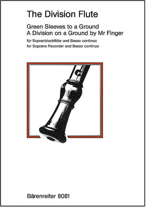 Various: Green Sleeves to a Ground and A Division on a Ground by Mr Finger for Descant Recorder and Basso Continuo