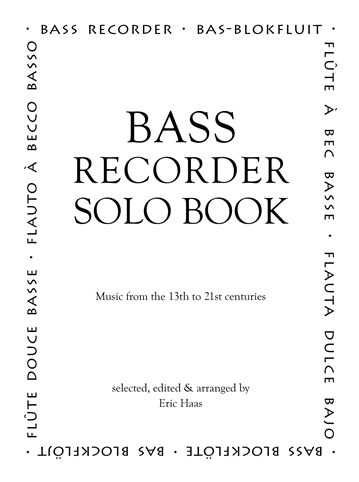 Bass Recorder Solo Book ed Haas