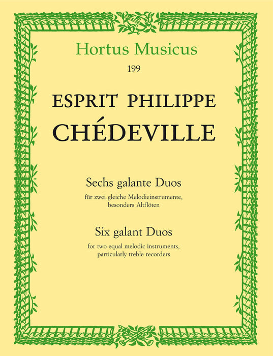 Chédeville: Six Galant Duos for two Treble Recorders