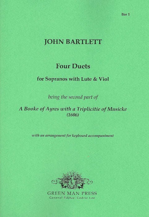 Bartlet: Four Duets for Sopranos with Lute and Viol