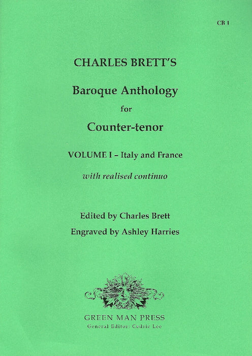 Brett (ed.): Charles Brett's Baroque Anthology for Counter-tenor, Vol. 1