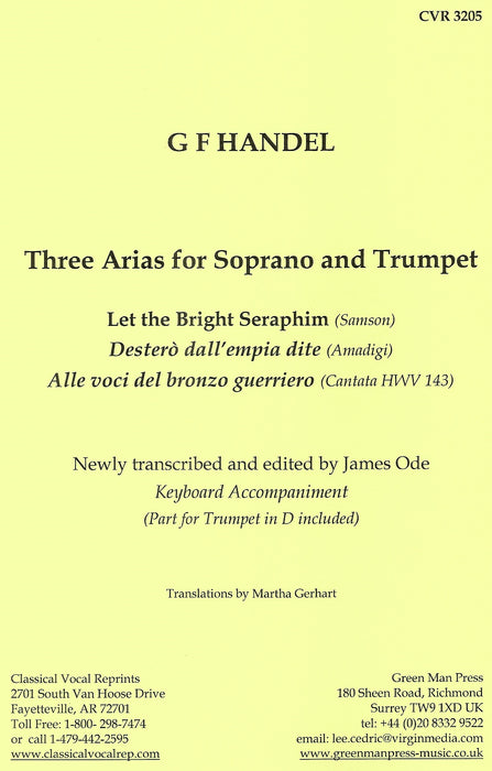 Handel: Three Arias for Soprano & Trumpet