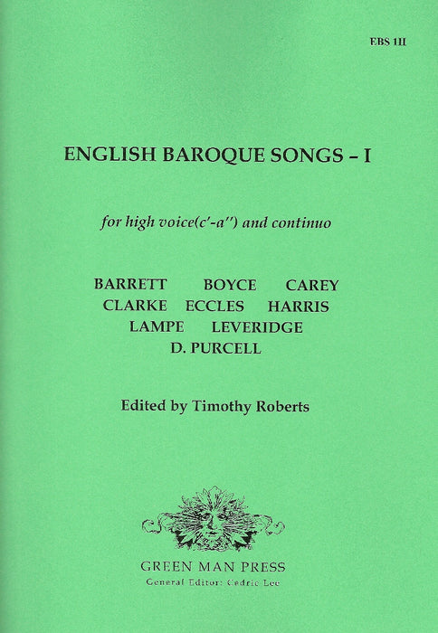 Various: English Baroque Songs for High Voice- Volume I