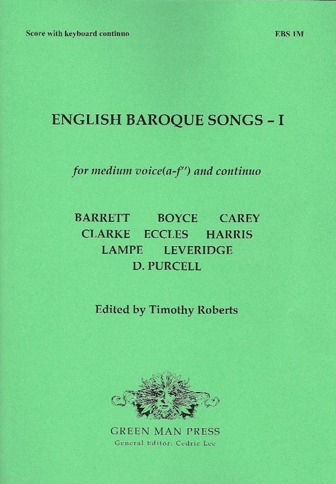 Various: English Baroque Songs for Medium Voice- Volume I
