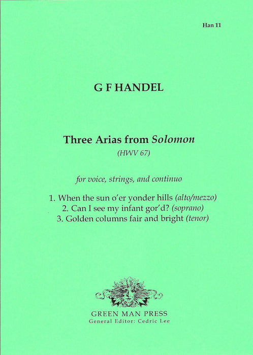 Handel: Three Arias from Solomon