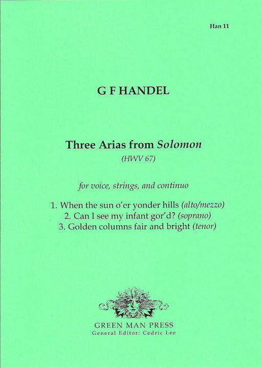 Handel: Three Arias from Solomon