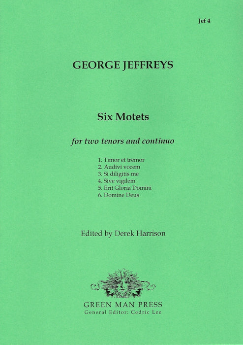 Jeffreys: Six Short Motets