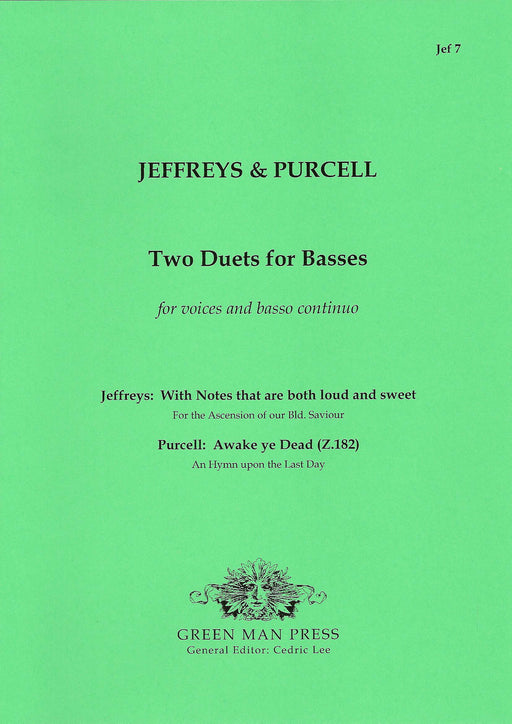 Jeffreys/ Purcell: Two Duets for Basses