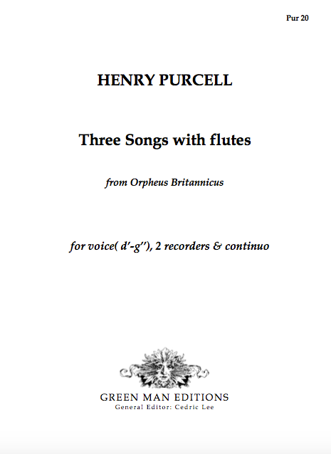 Purcell: Three Songs with Flutes