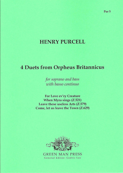 Purcell: Four Duets from Orpheus Britannicus