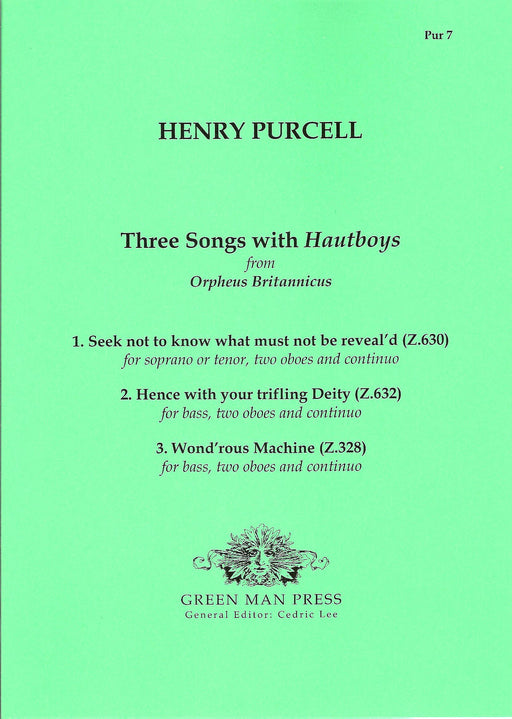 Purcell: Three Songs with Hautboys