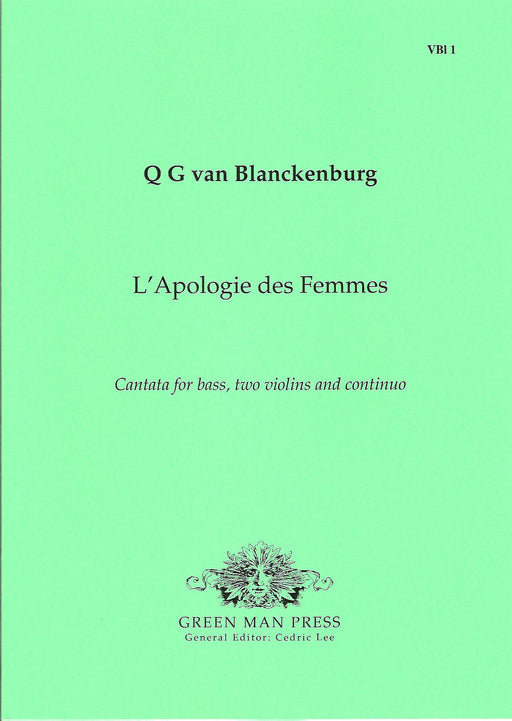 Van Blanckenburg: L’Apologie des Femmes