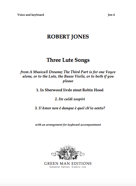 Jones: Three Lute Songs