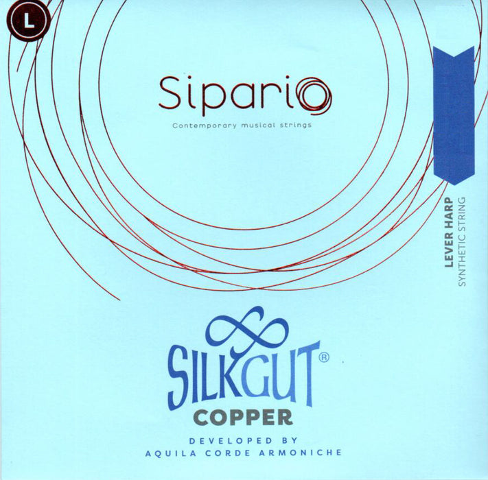 5th Octave D - Lever Harp Silkgut Copper String by Sipario
