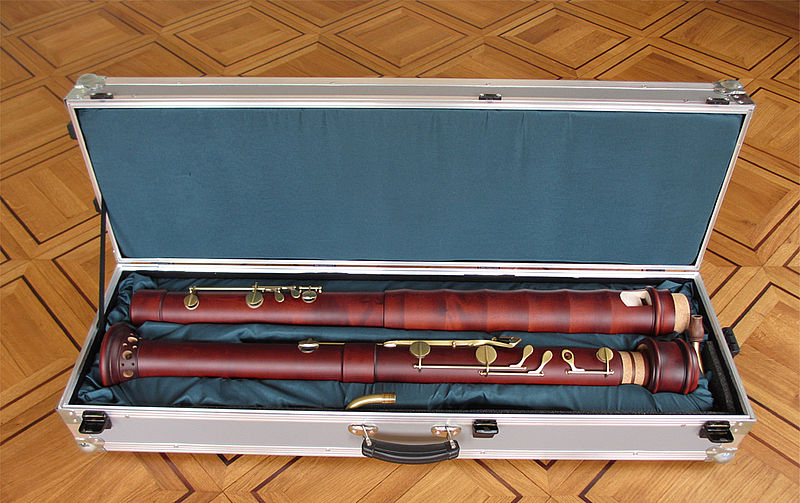 Kung Superio Contra Bass Recorder in Stained Maple