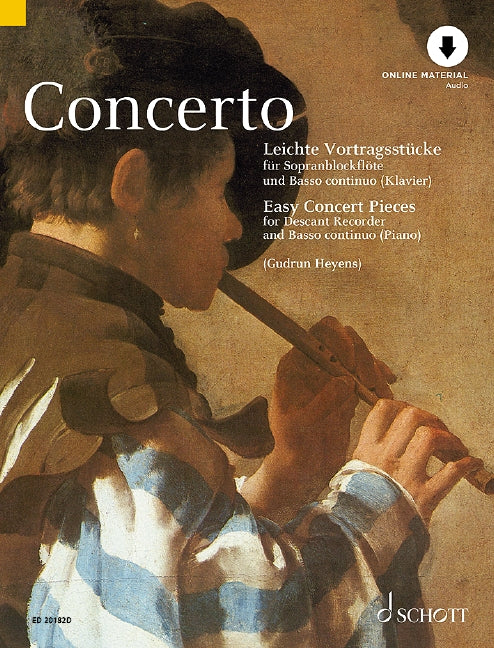 Heyens (ed.): Concerto - Easy Concert Pieces for Descant Recorder and Basso Continuo