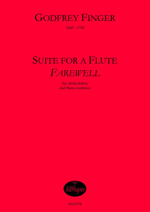 Finger: Suite for a Flute "Farewell" for Treble Recorder