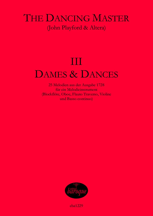 Playford: The Dancing Master Vol. 3 - Dames and Dances