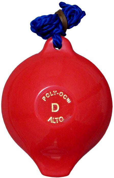 Polyoc 4 Hole Ocarina in D - Red