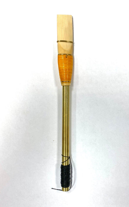 Brass Staple Bass Windcap Instrument Cane Reed by Lizzie Gutteridge