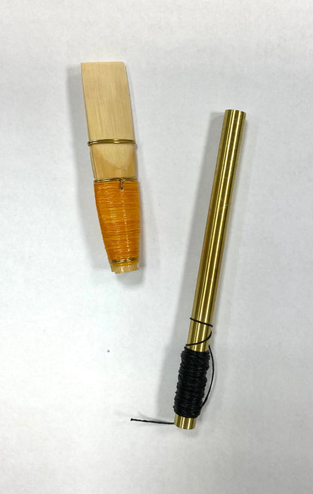 Brass Staple Bass Windcap Instrument Cane Reed by Lizzie Gutteridge