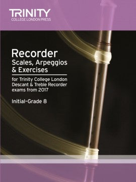 Recorder Scales, Arpeggios & Exercises Initial–Grade 8 from 2017