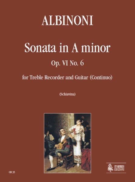 Albinoni: Sonata in A Minor for Treble Recorder and Guitar (Continuo)