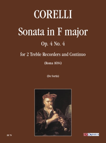 Corelli: Sonata in F Major Op. 4 No. 4 for 2 Treble Recorders and Basso Continuo