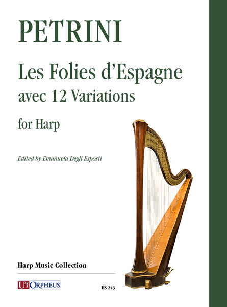 Petrini: Les Folies d'Espagne with 12 Variations for Harp