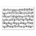 Musical Postcard - Sheet music white (10 pcs)